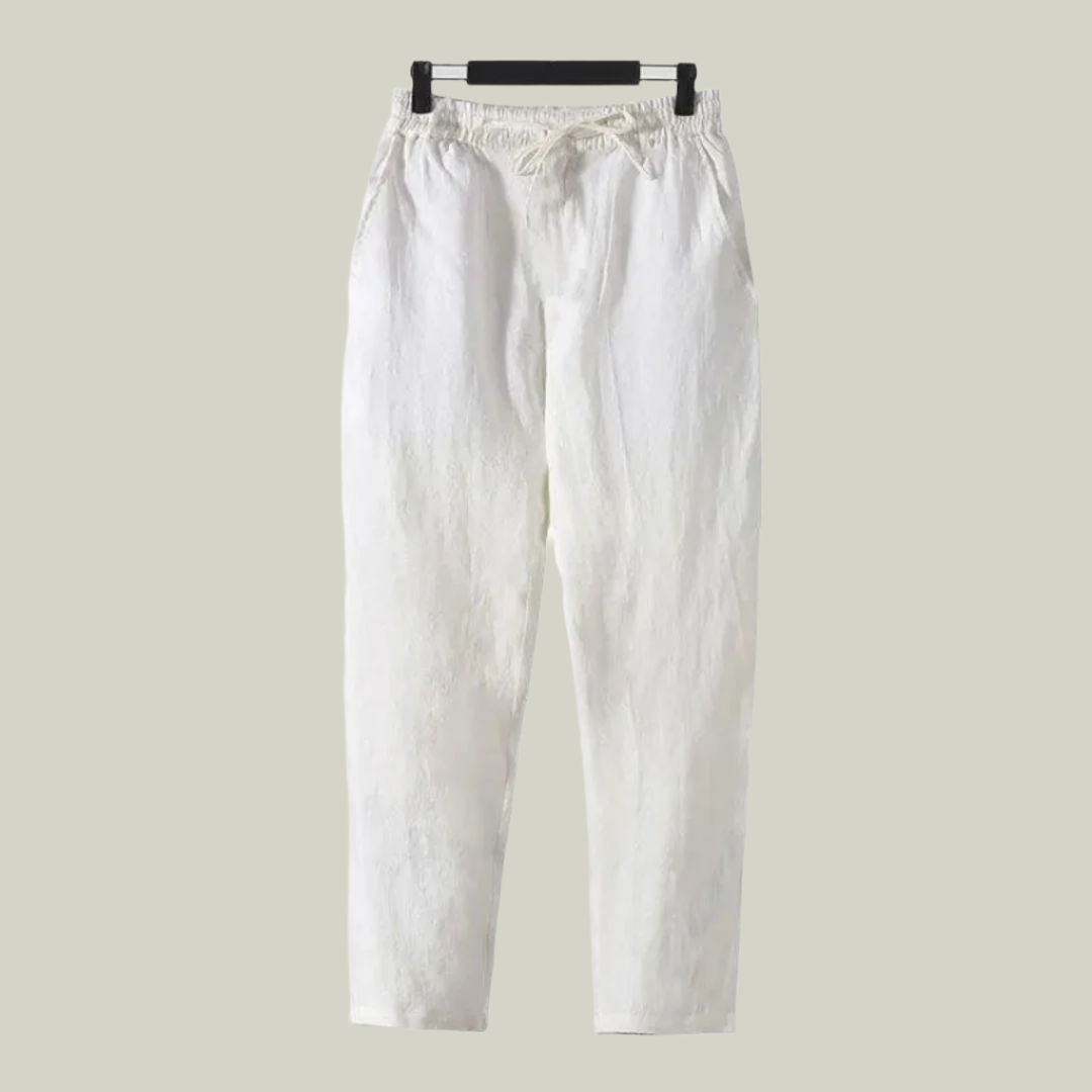 Leinenpantalon (gerade Passform)