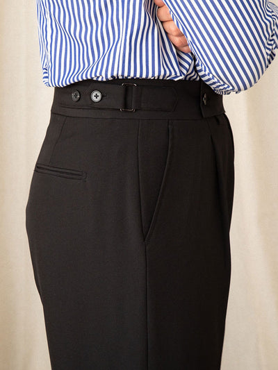 Old Money Italienische lässige gerade Hose