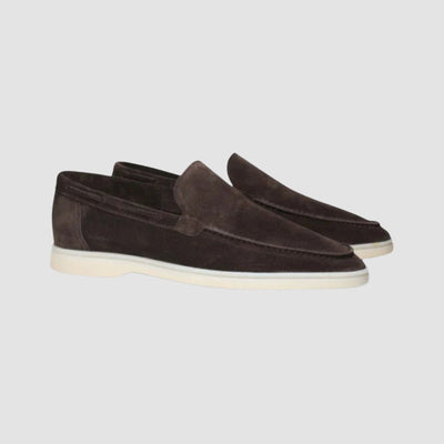 Old Money – Pedal-Loafer aus mattiertem Wildleder