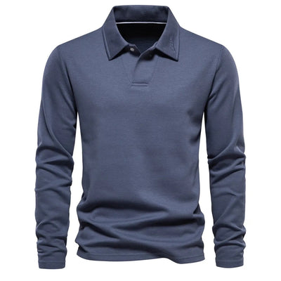 Langarm-Poloshirt Old Money