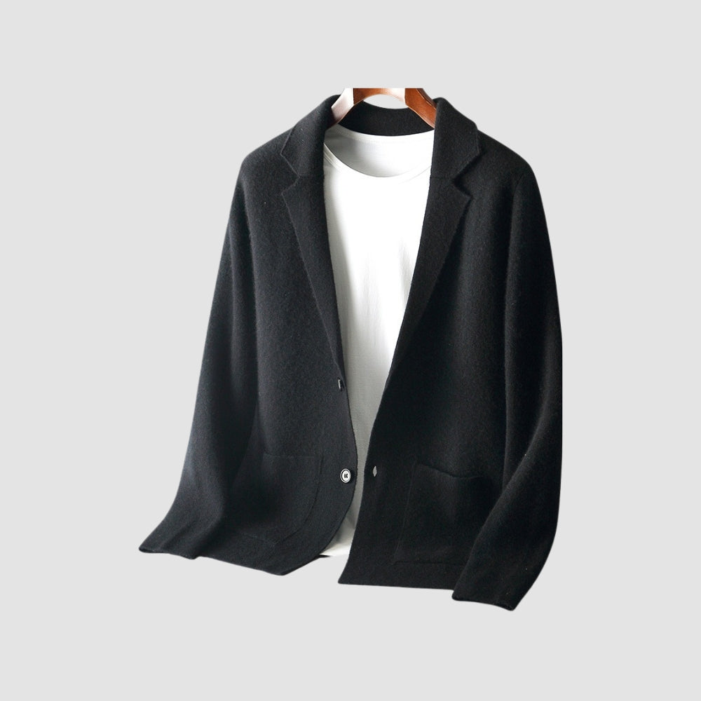 Old Money Strickjacke aus reiner Kaschmirwolle mit V-Ausschnitt