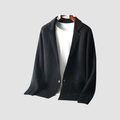 Old Money Strickjacke aus reiner Kaschmirwolle mit V-Ausschnitt