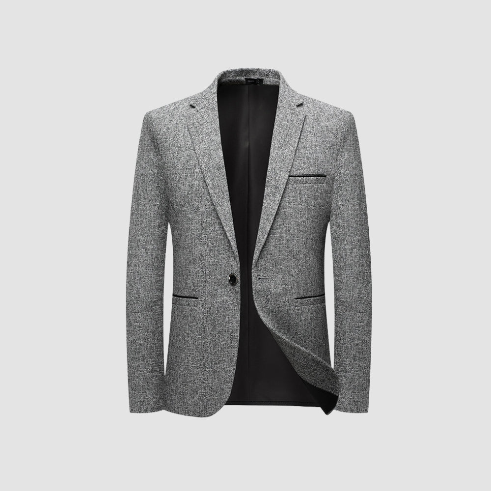 Old Money – Einreihige Anzugjacke im Slim Fit im italienischen Stil