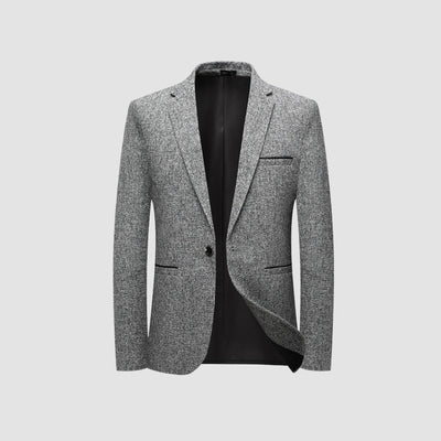 Old Money – Einreihige Anzugjacke im Slim Fit im italienischen Stil