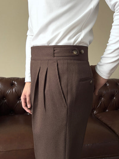 Old Money Old Money Gurkha-Hose mit hoher Taille