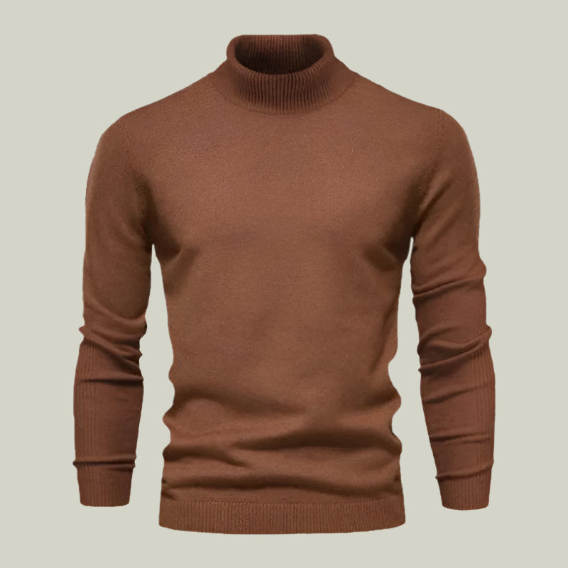 Rollkragenpullover aus Wolle