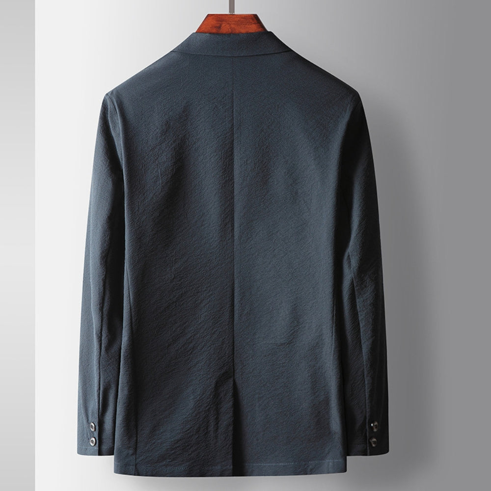 Old Money knitterfreies elastisches Business-Sakko