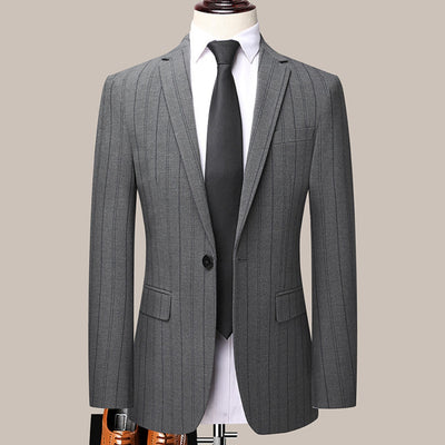 Old Money – Zweiteiliger Anzug im Slim Fit mit Streifen im italienischen Stil