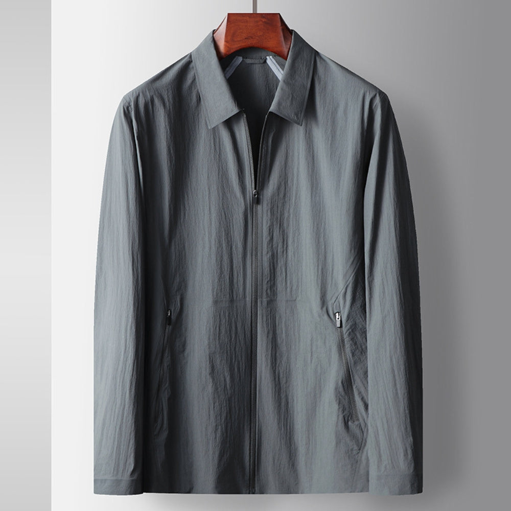 Nahtlose leichte Jacke mit Revers von Old Money