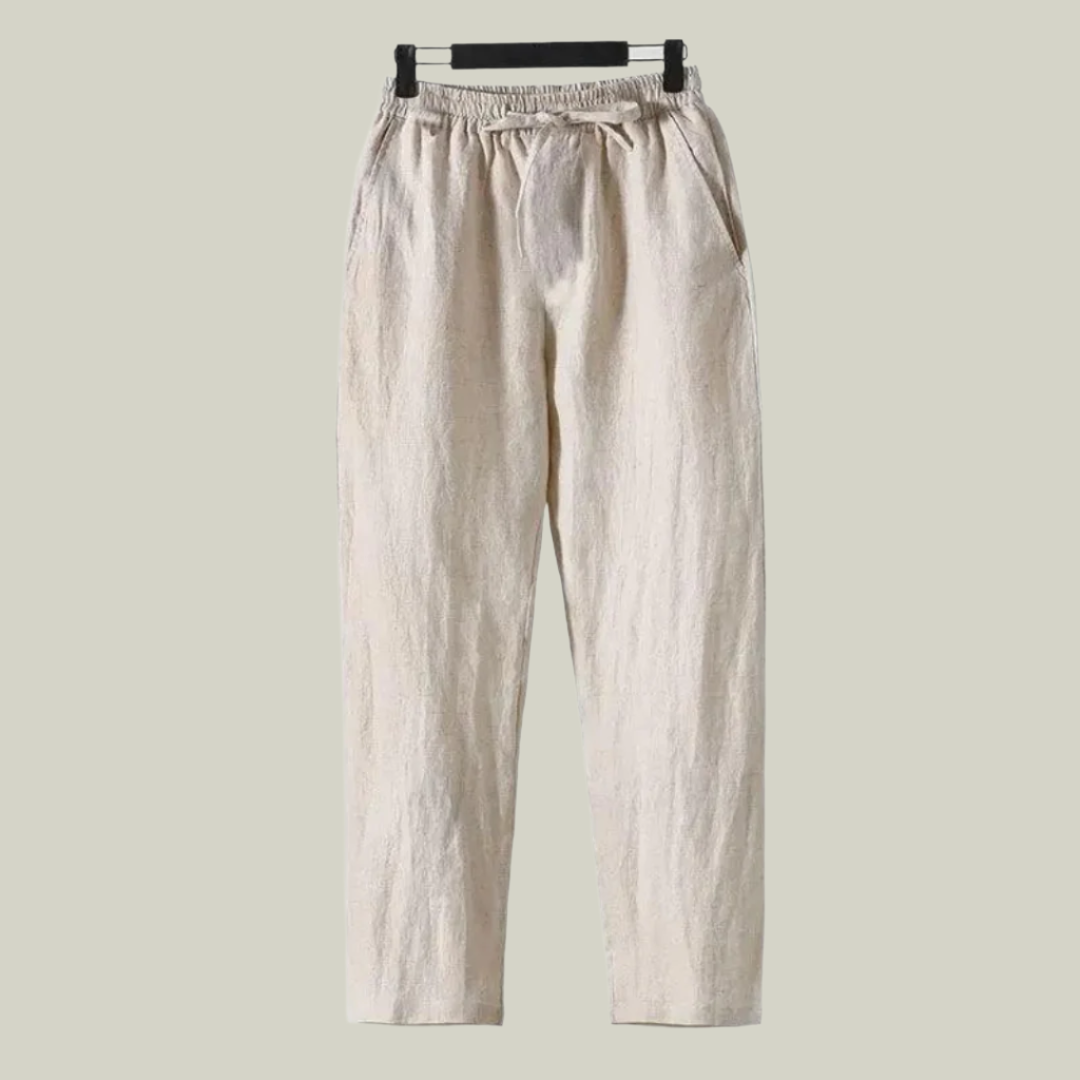 Leinenpantalon (gerade Passform)