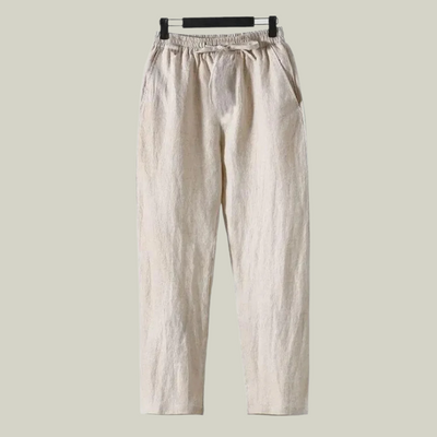 Leinenpantalon (gerade Passform)