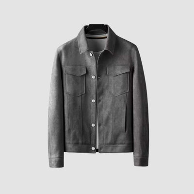 Old Money – Reversjacke aus Stretch-Wildleder