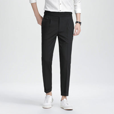 Old Money Neun-Punkt-Hose mit hoher Taille
