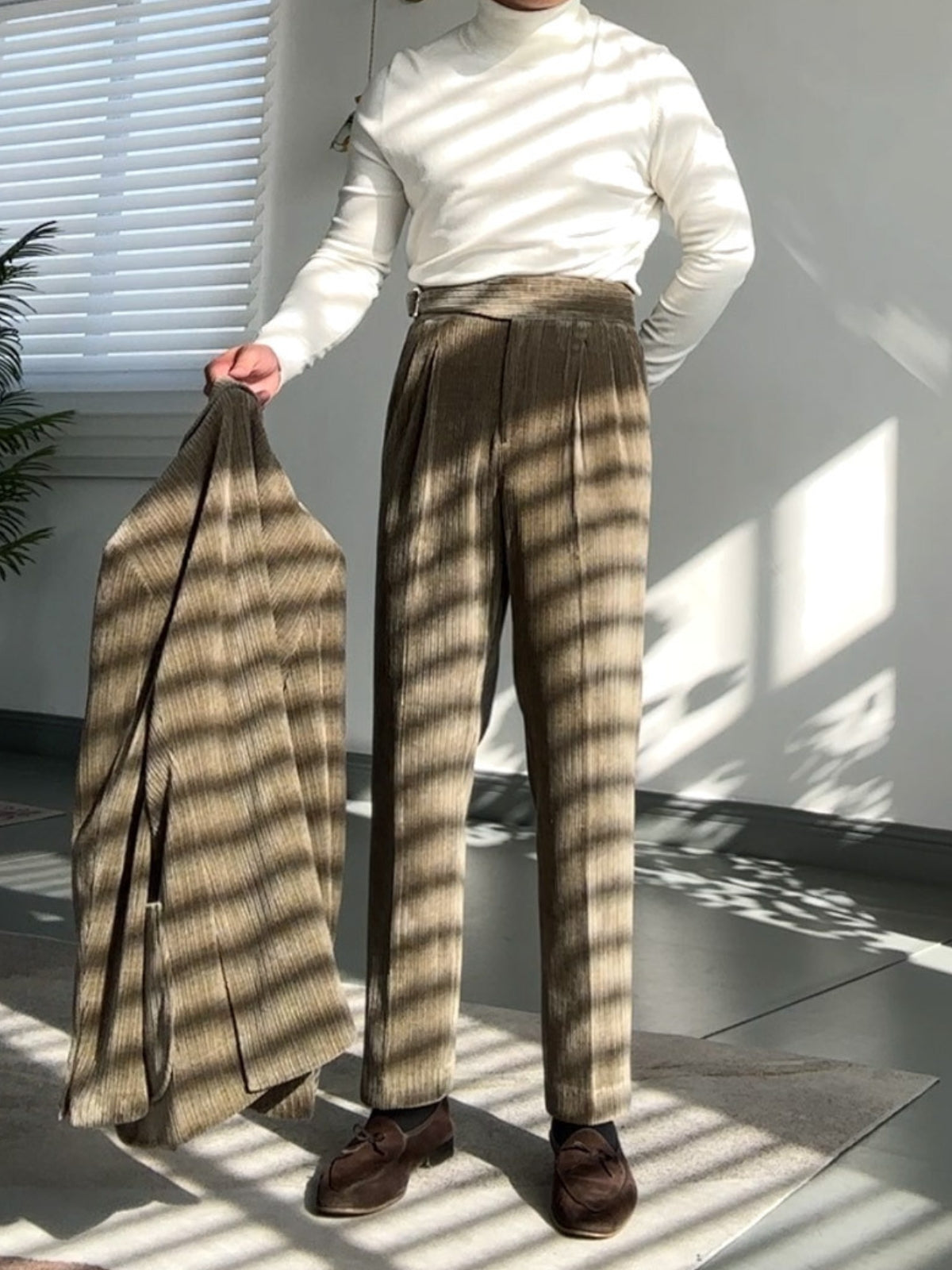 Old Money – Gurkha – Drapierte, gerade Hose