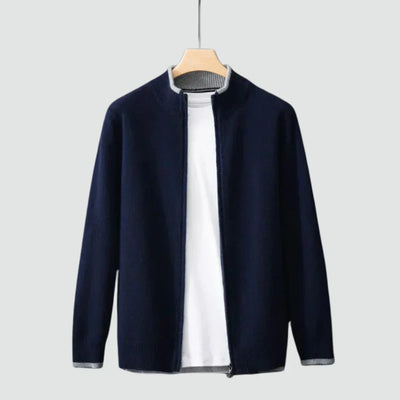 Old Money – Strickjacke aus reinem Kaschmir mit Reißverschluss