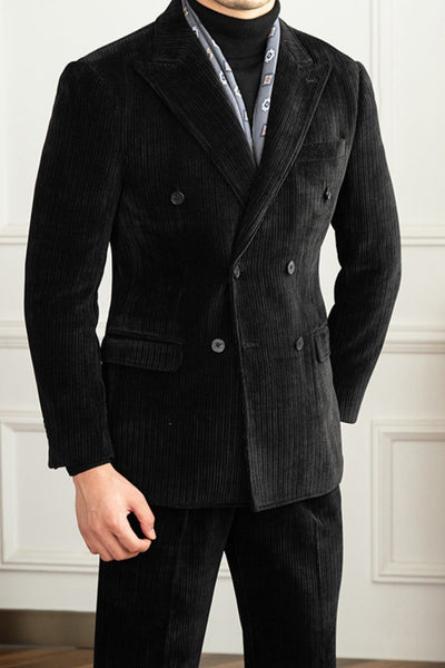 Old Money Winter Cordanzug im Slim Fit