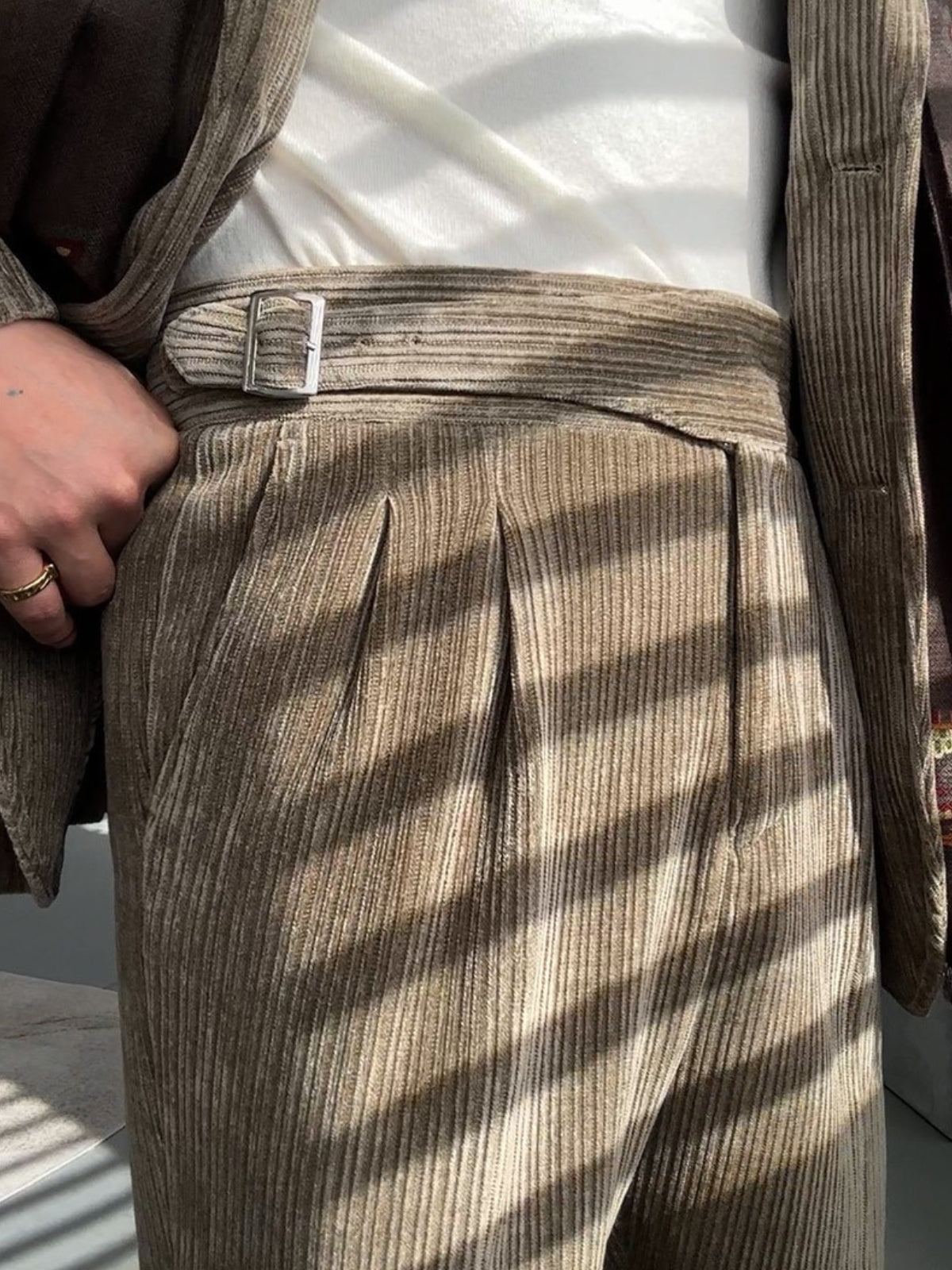 Old Money – Gurkha – Drapierte, gerade Hose