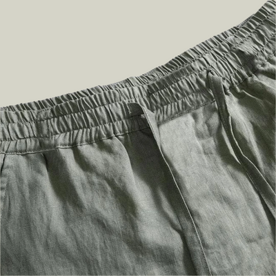 Leinenpantalon (gerade Passform)