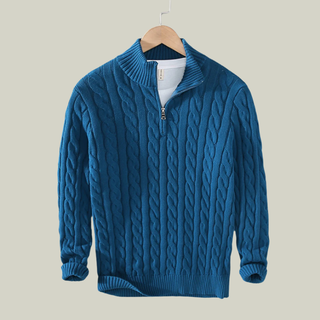 Constance - Pullover mit halbem Reißverschluss