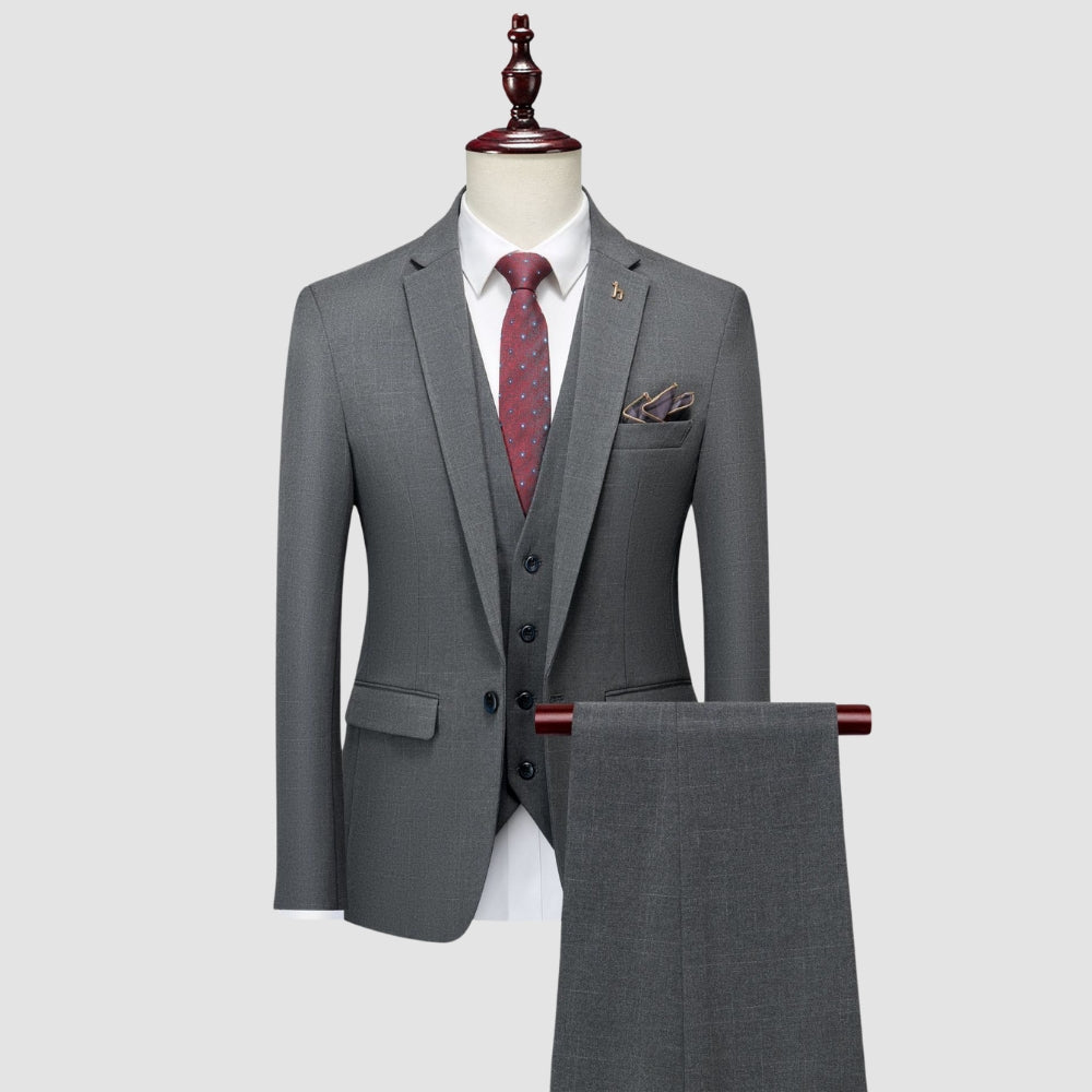 Old Money Eleganter Slim Fit Business-Anzug