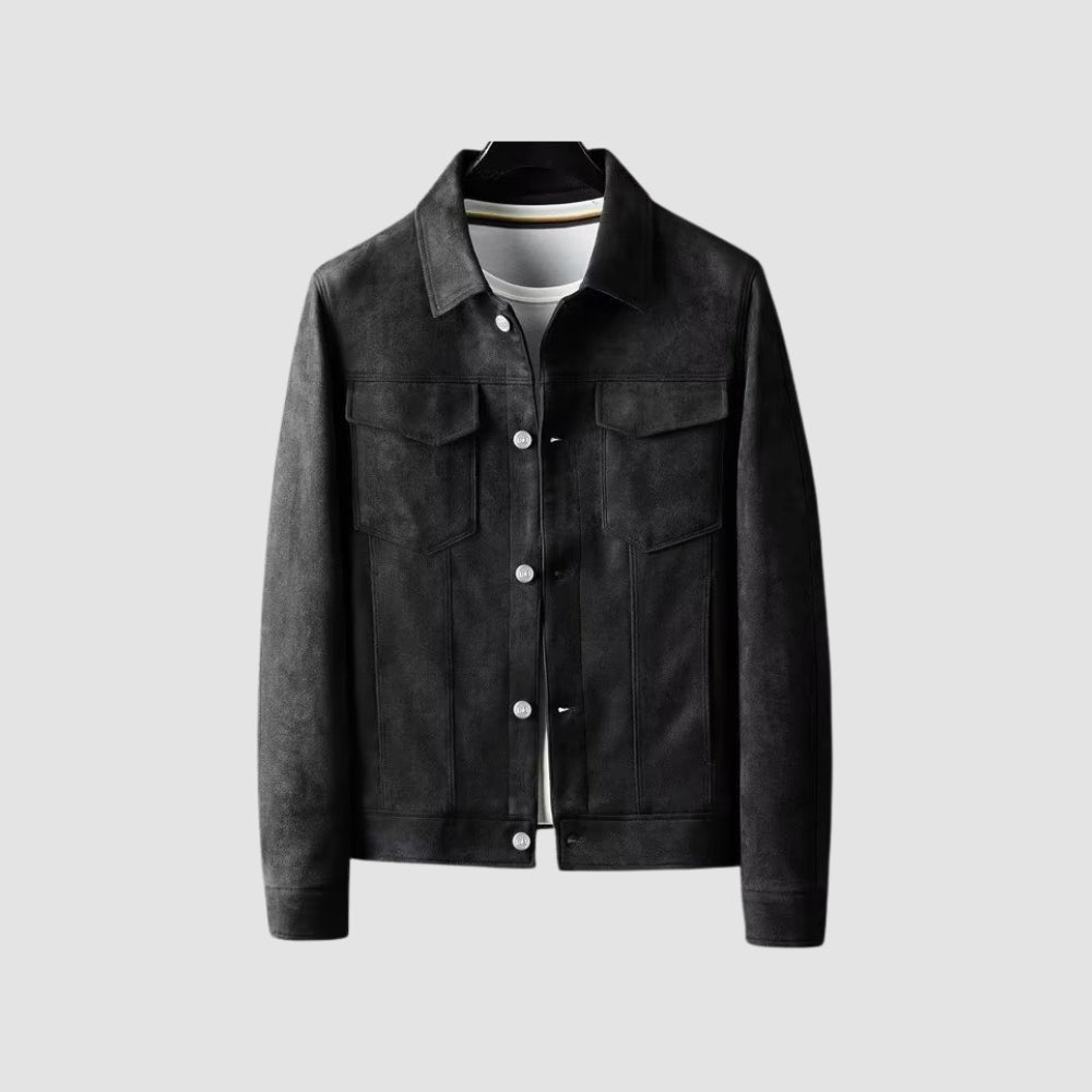 Old Money – Reversjacke aus Stretch-Wildleder