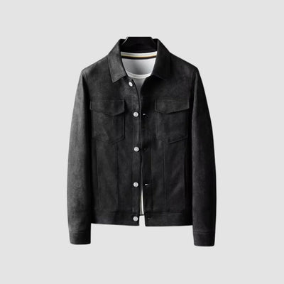 Old Money – Reversjacke aus Stretch-Wildleder