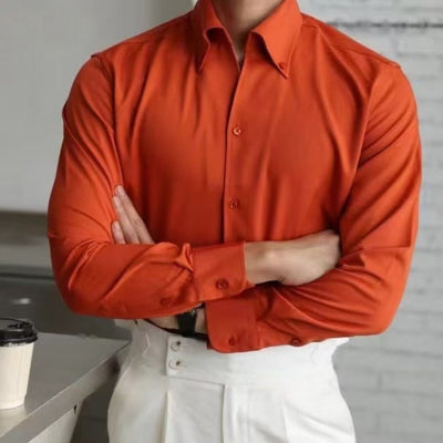 Slim-Fit-Hemd im französischen Old Money-Stil