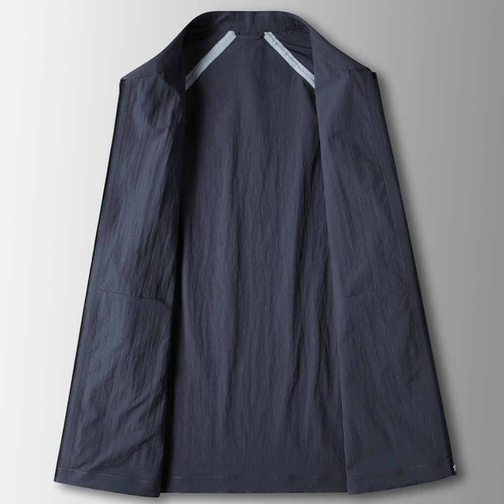 Nahtlose leichte Jacke mit Revers von Old Money