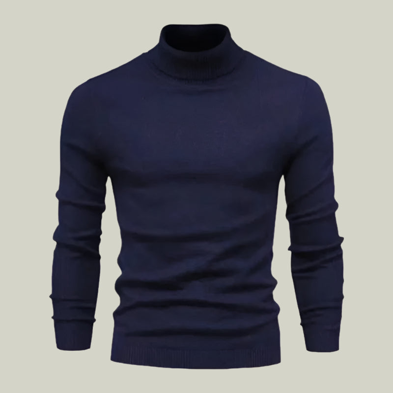 Rollkragenpullover aus Wolle
