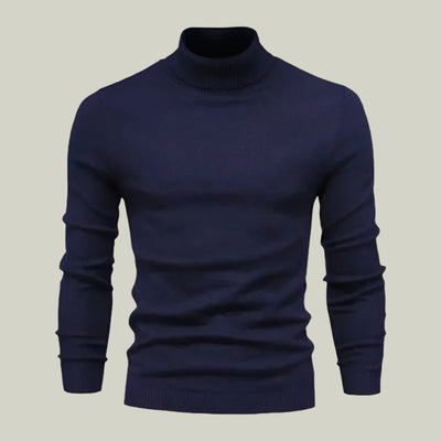 Rollkragenpullover aus Wolle