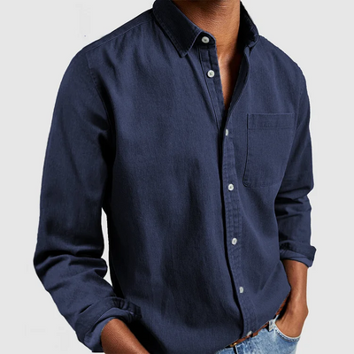 Old Money Lässiges Button-Up-Hemd