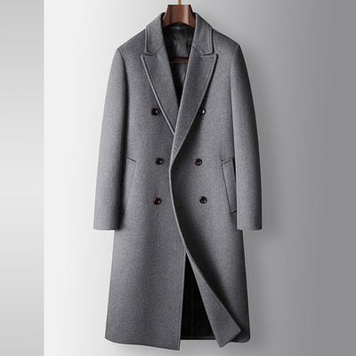Old Money – Zweireihiger Windbreaker aus Wolle