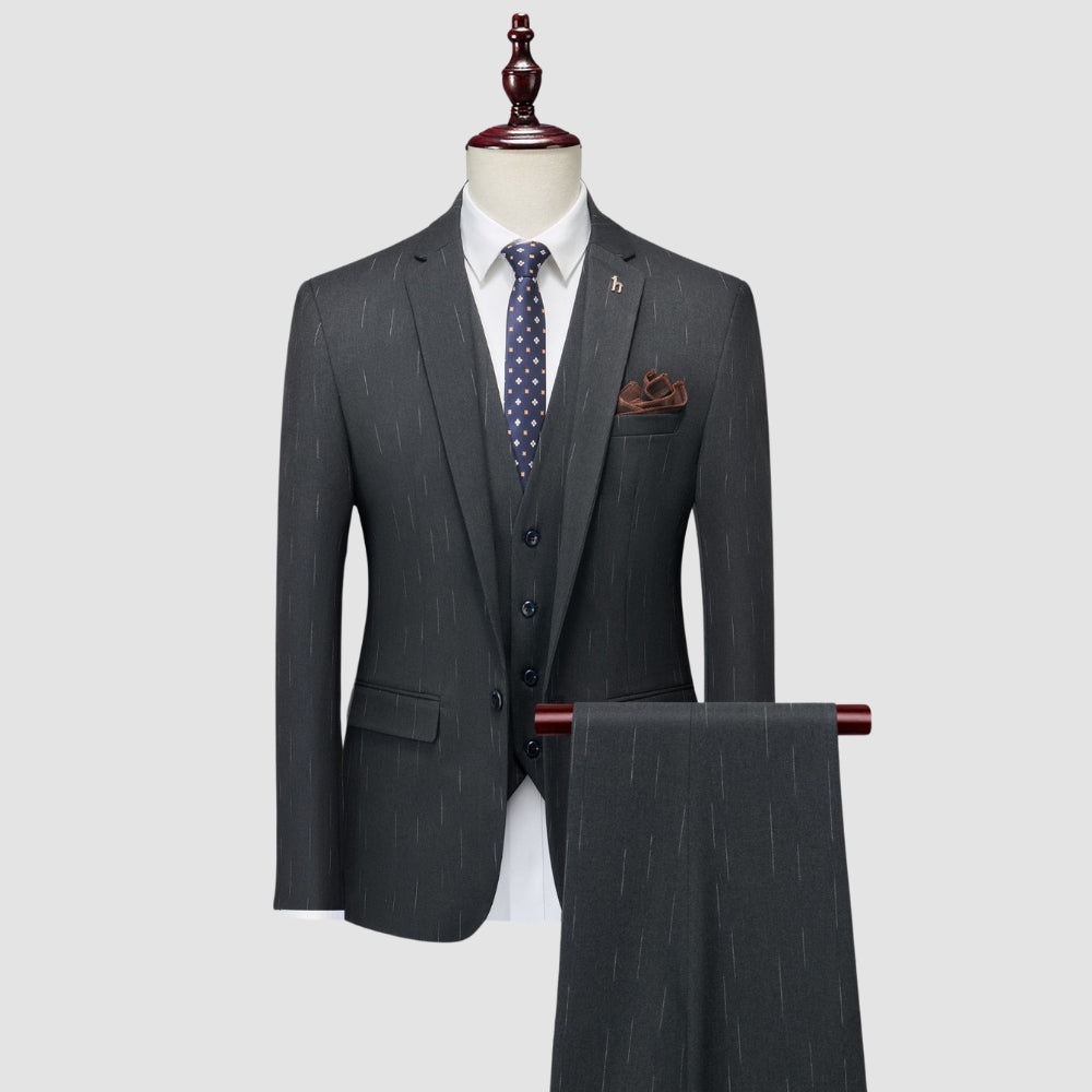 Old Money Eleganter Slim Fit Business-Anzug