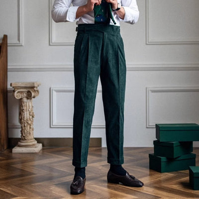 Old Money – Drapierte Hose mit weitem Bein