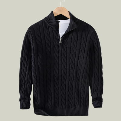 Constance - Pullover mit halbem Reißverschluss