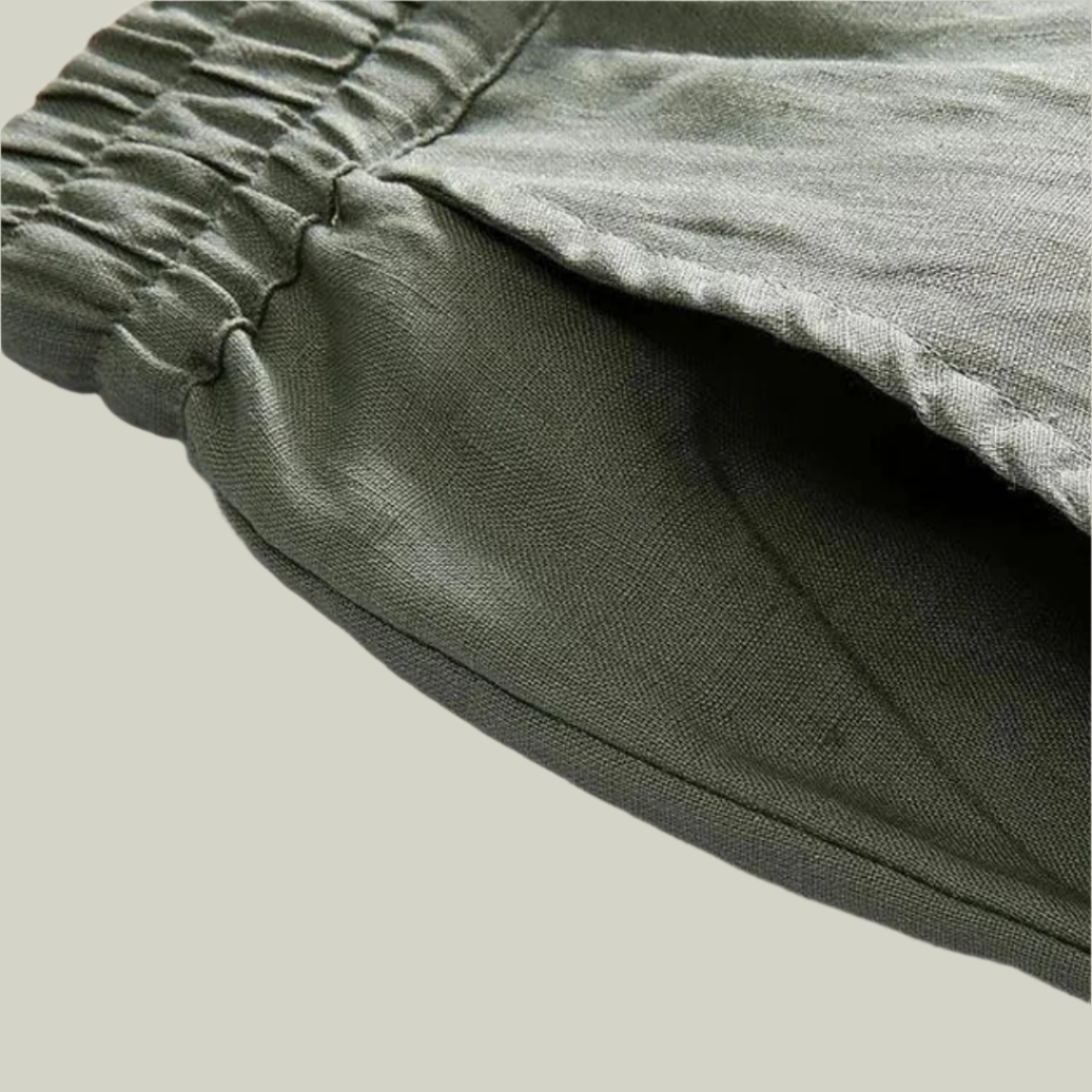 Leinenpantalon (gerade Passform)