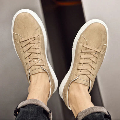 Old Money Sneaker aus echtem Leder