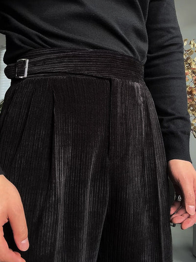 Old Money – Gurkha – Drapierte, gerade Hose