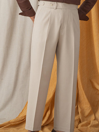 Old Money Italienische lässige gerade Hose