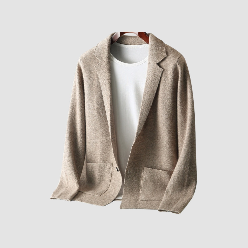Old Money Strickjacke aus reiner Kaschmirwolle mit V-Ausschnitt