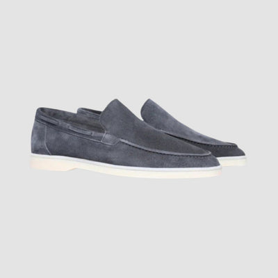 Old Money – Pedal-Loafer aus mattiertem Wildleder