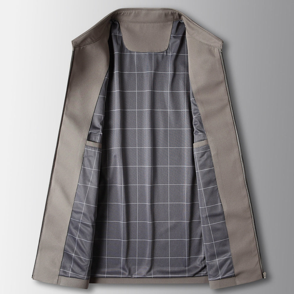 Old Money Revers Business Executive Reißverschlussjacke