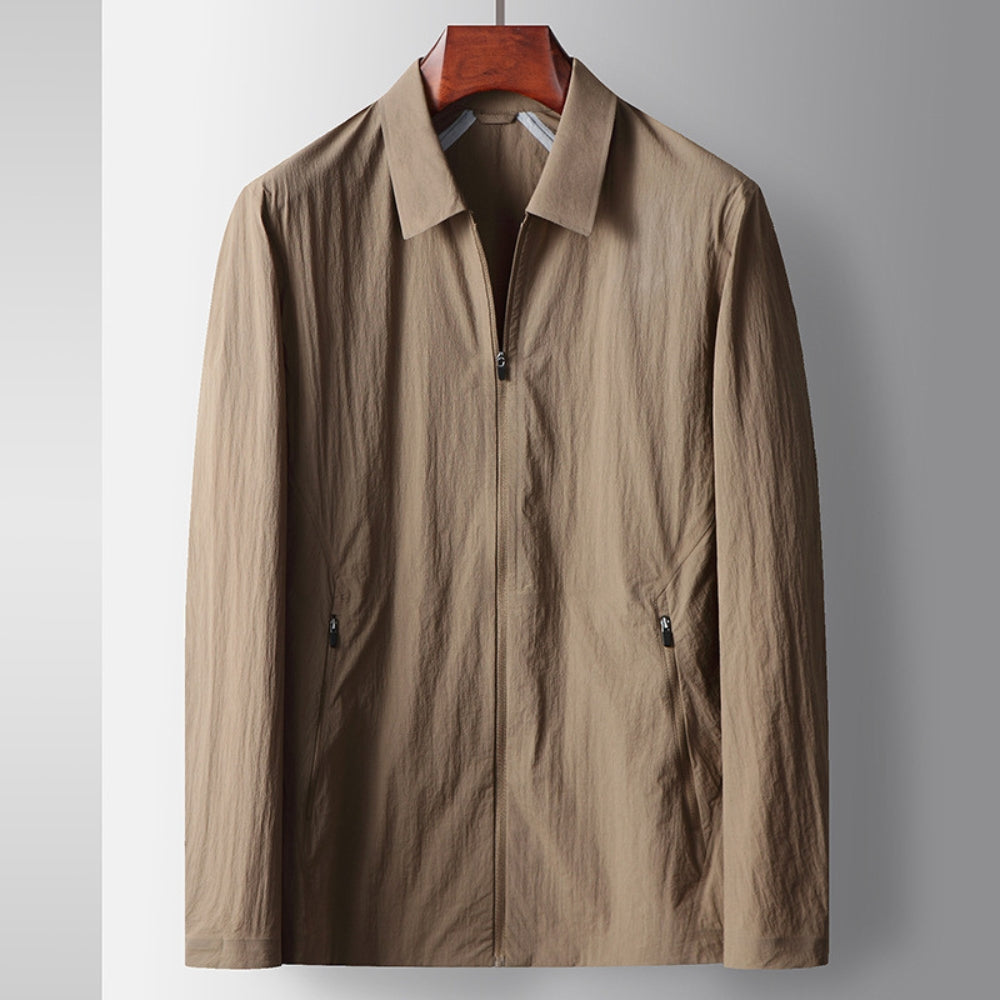 Nahtlose leichte Jacke mit Revers von Old Money