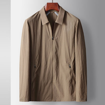 Nahtlose leichte Jacke mit Revers von Old Money