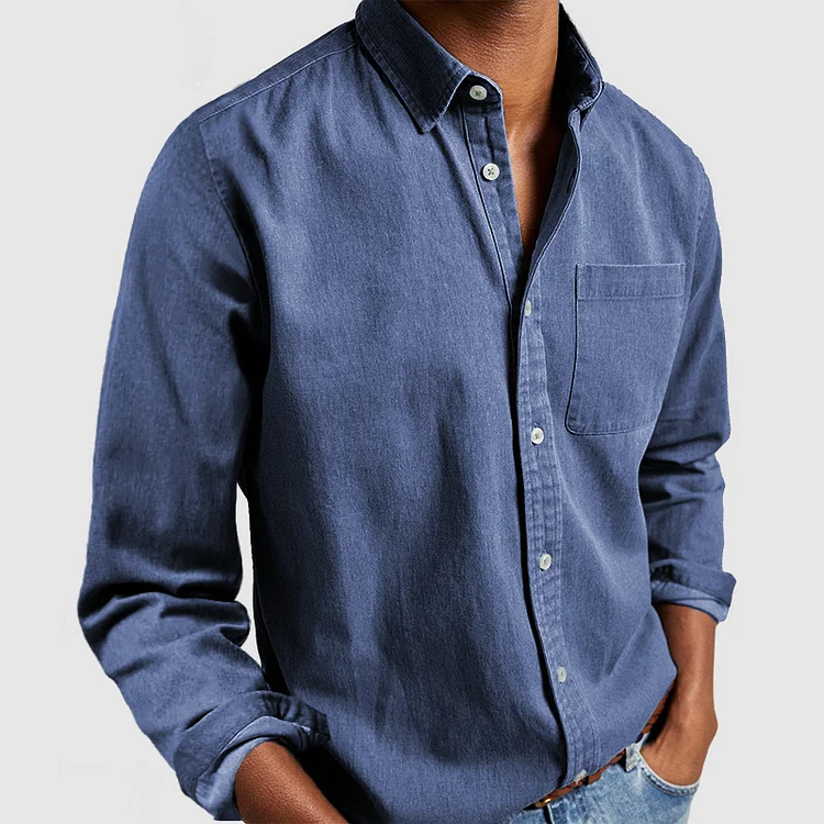 Old Money Lässiges Button-Up-Hemd