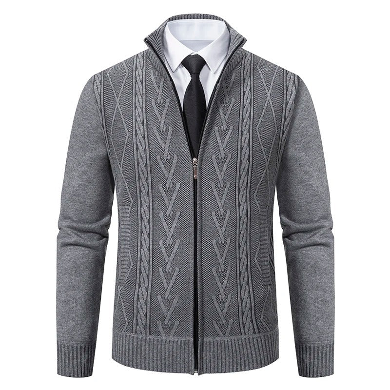 Gepolsterter Strickpullovermantel für Herren im Herbst und Winter: Wärme trifft Stil