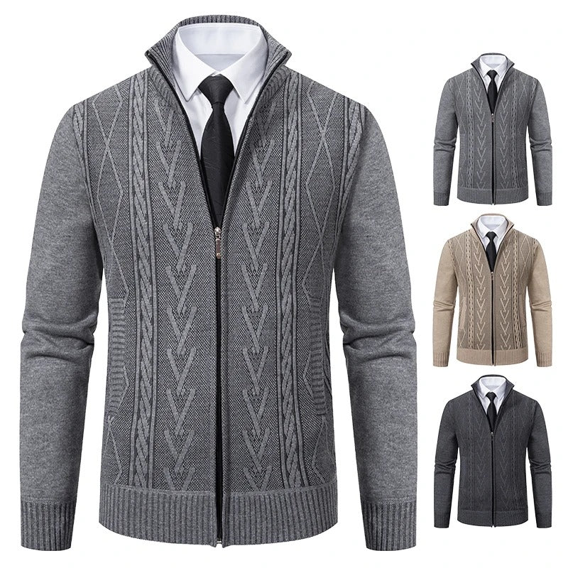 Gepolsterter Strickpullovermantel für Herren im Herbst und Winter: Wärme trifft Stil