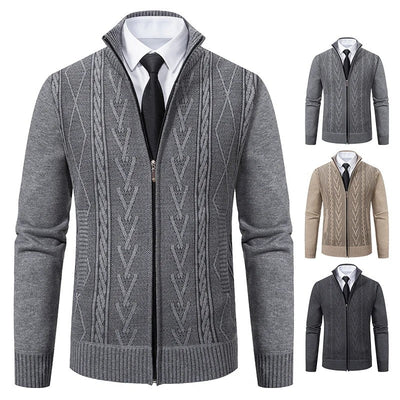 Gepolsterter Strickpullovermantel für Herren im Herbst und Winter: Wärme trifft Stil