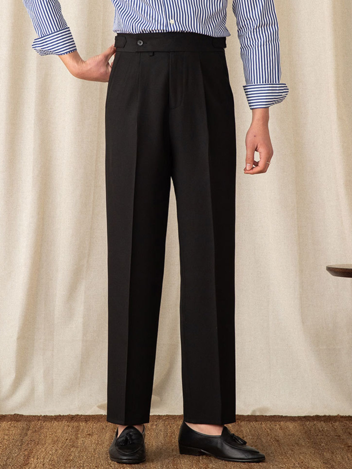 Old Money Italienische lässige gerade Hose