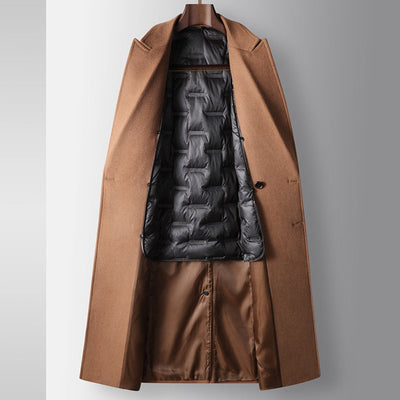 Old Money – Zweireihiger Windbreaker aus Wolle